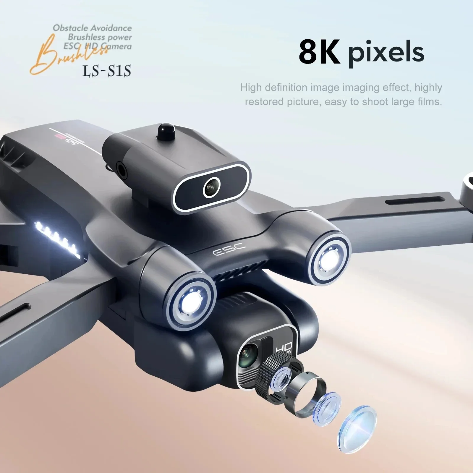 New S1S 5G GPS Drone Camera 8K - Drone Racing Camera 评论和价格